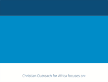 Tablet Screenshot of africaoutreach.org